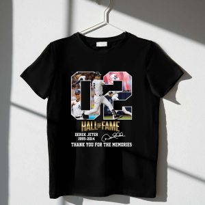 Derek Jeter Hall Of Fame T-Shirt | Thank You For The Memories 1995-2014