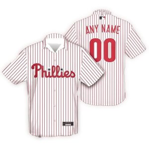 Custom Philadelphia Phillies Striped Hawaiian Shirt for Fans