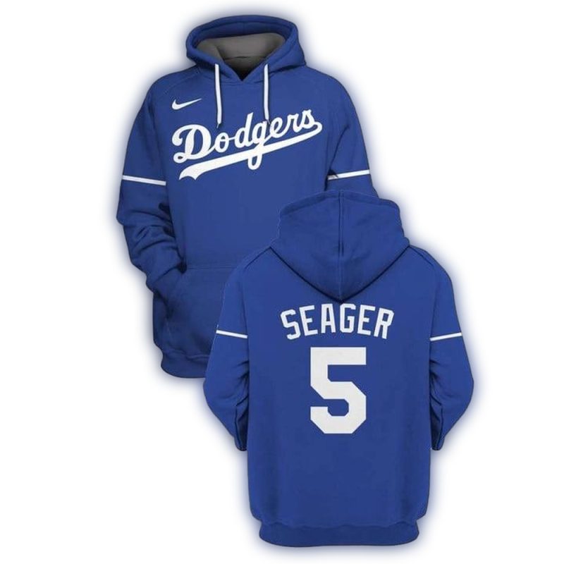 Corey Seager Los Angeles Dodgers All-Over Print Hoodie for Fans