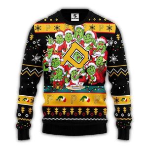 Pittsburgh Pirates Grinch Christmas Ugly Sweater for Holiday Cheer