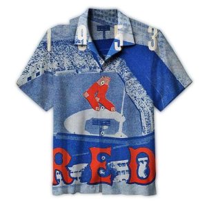 1953 Red Sox Stadium Theme Hawaiian Shirt for Baseball Fans