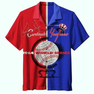 1964 World Series NY Yankees vs St. Louis Cardinals Graphic Hawaiian Shirt