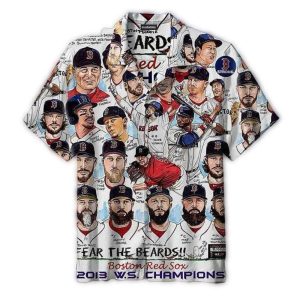 Boston Red Sox 2013 Champions Hawaiian Shirt - Casual Summer Apparel