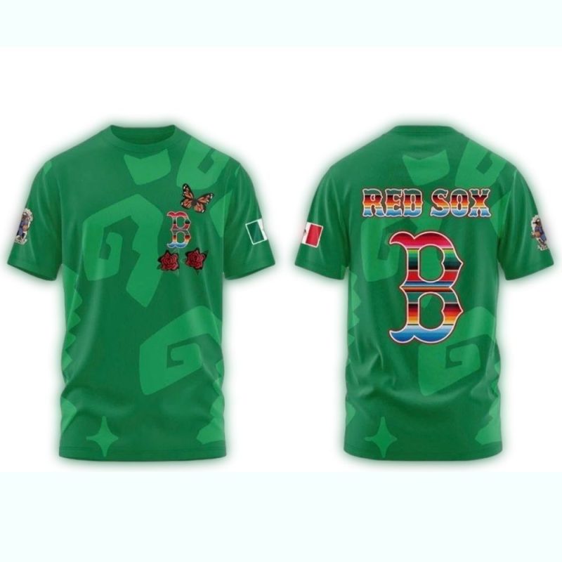 Boston Red Sox Mexican Heritage Night All-Over Print T-Shirt