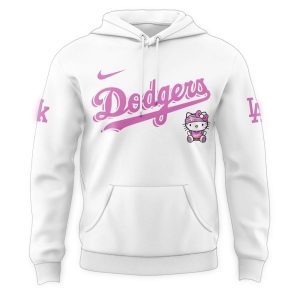 Hello Kitty All Over Print Hoodie - 2025 Los Angeles Dodgers Design