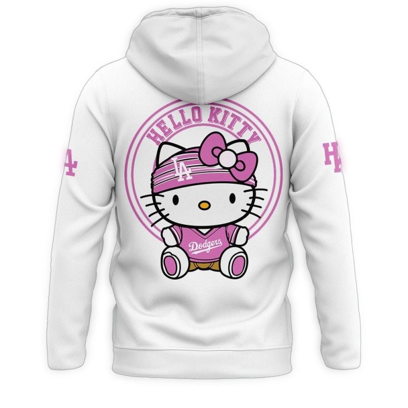 Hello Kitty All Over Print Hoodie - 2025 Los Angeles Dodgers Design - Image 2