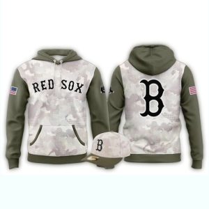 Red Sox Armed Forces Day All Over Print Hoodie