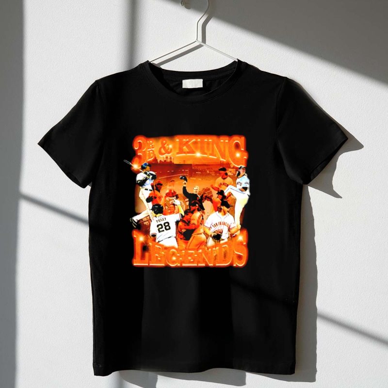 3rd and King Legends San Francisco Giants Baseball Icons T Shirt t shirt 1 1