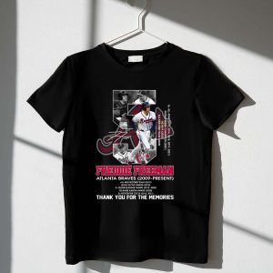Freddie Freeman Atlanta Braves Thank You For The Memories T-Shirt, 2009-Present