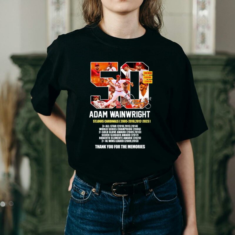 Adam Wainwright Thank You For The Memories Graphic T-Shirt – Unisex Gift - Image 2