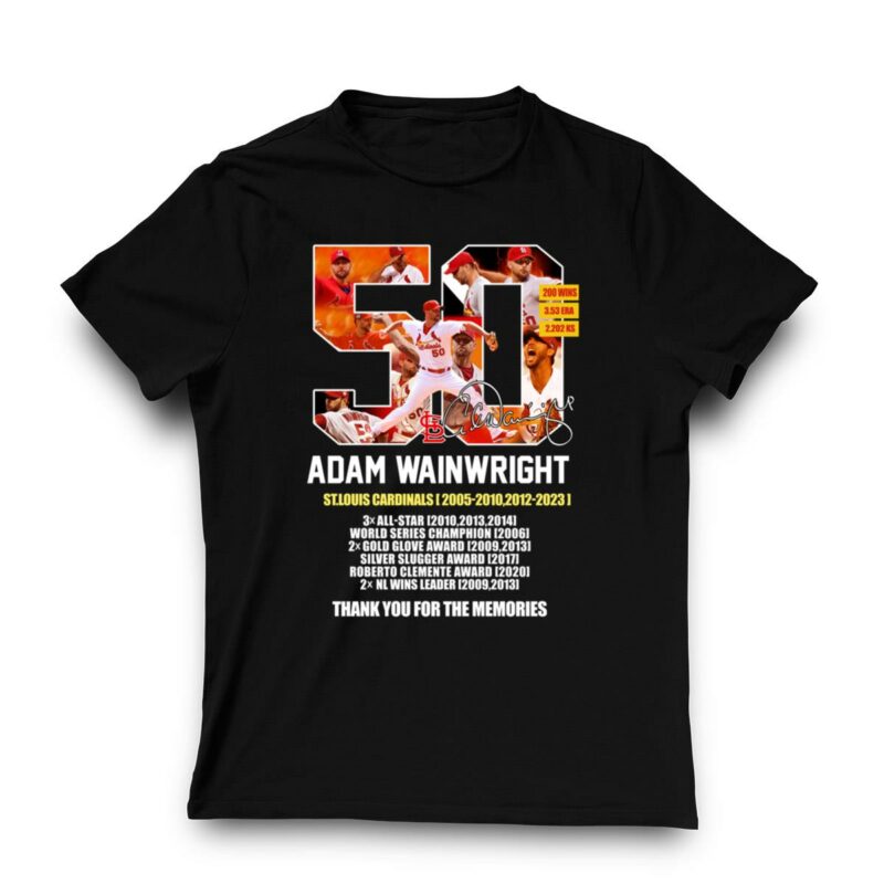 Adam Wainwright Thank You For The Memories Graphic T-Shirt – Unisex Gift - Image 3