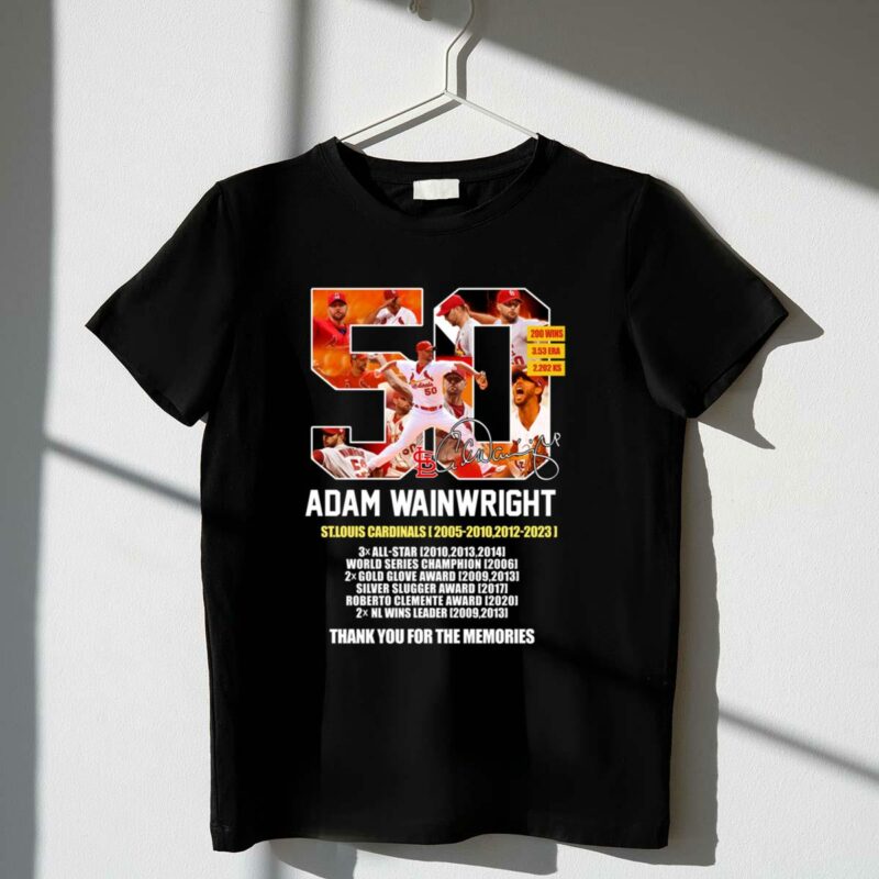Adam Wainwright Thank You For The Memories Graphic T-Shirt – Unisex Gift - Image 4