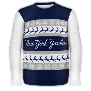 New York Yankees Christmas Ugly Sweater - One Too Many Holiday Design
