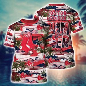 Boston Red Sox Tropical Summer AOP T-Shirt for Ultimate Fan Style