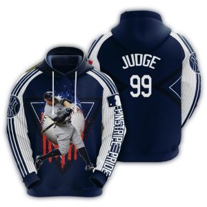 Aaron Judge New York Yankees All-Over Print Hoodie For Fans