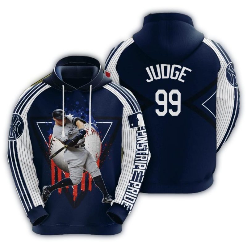 Aaron Judge New York Yankees 3D Printed HoodieZipper Hoodie 1