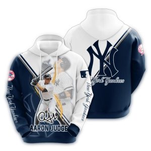 Aaron Judge New York Yankees All-Over Print Hoodie For Fans