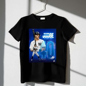 New York Yankees Aaron Judge 40 Home Runs Signature T-Shirt