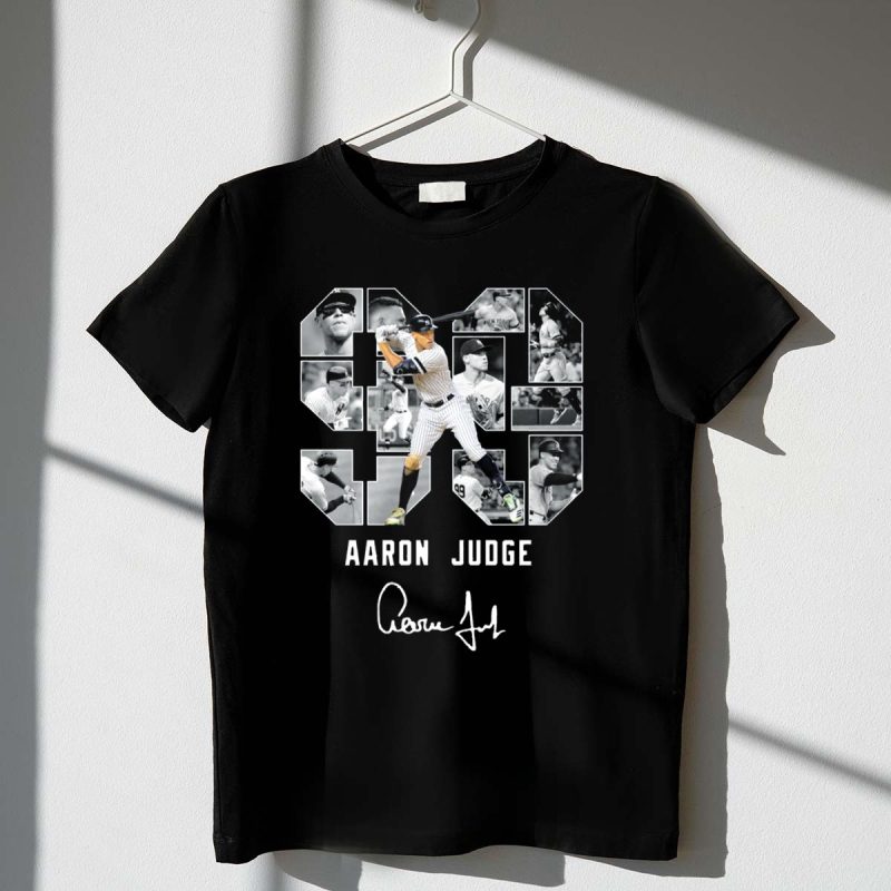 Aaron Judge New York Yankees 99 Player Montage Signature T Shirt t shirt 1 1