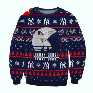 Aaron Judge New York Yankees Ugly Christmas Sweater For Fans