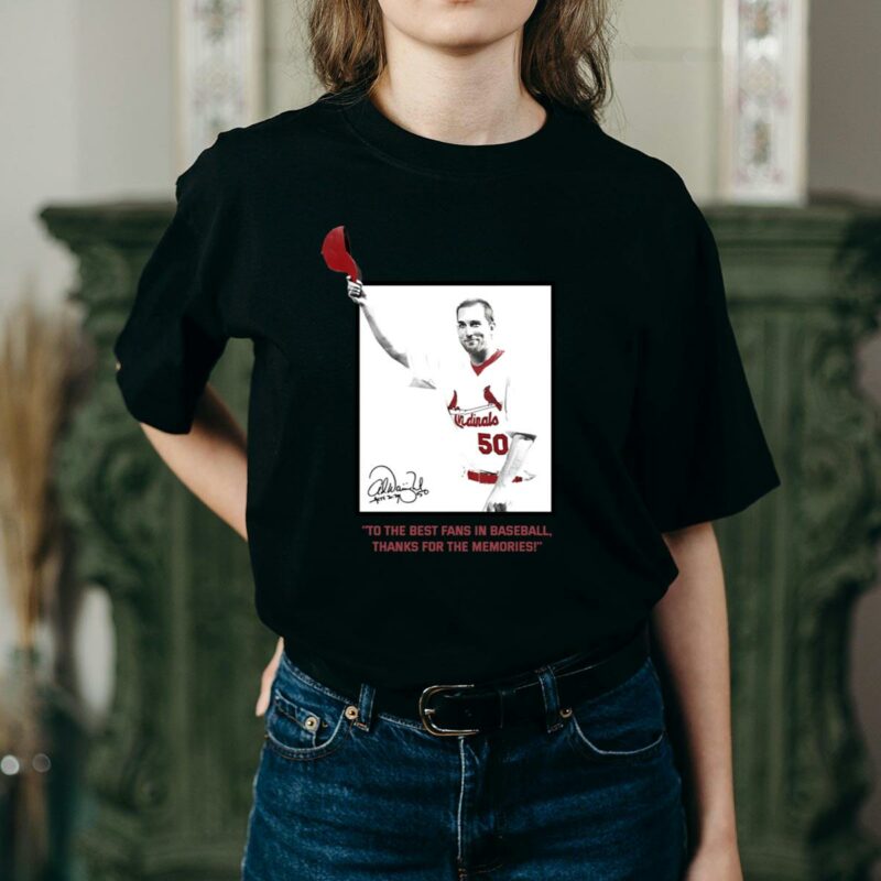 Adam Wainwright Graphic T-Shirt – Thanks to the Best Baseball Fans Gift - Image 2
