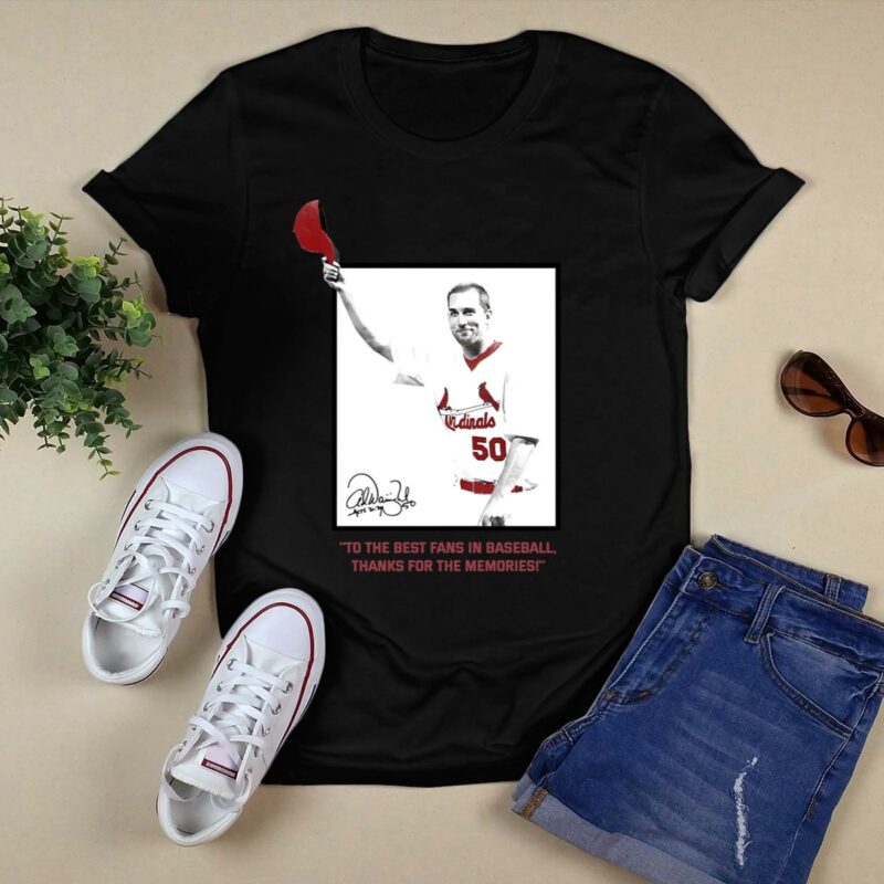 Adam Wainwright Graphic T-Shirt – Thanks to the Best Baseball Fans Gift - Image 5