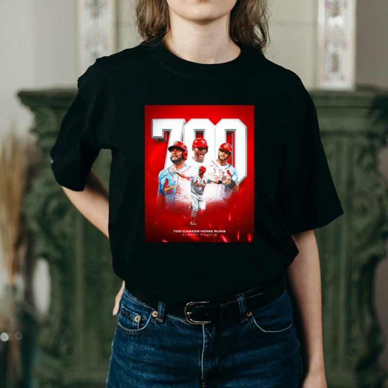 Albert Pujols 700 Home Runs Graphic T-Shirt – Unisex Baseball Tee - Image 2