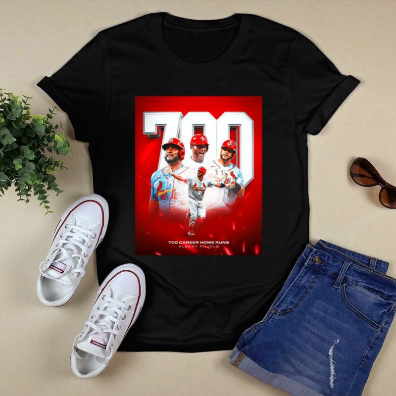 Albert Pujols 700 Home Runs Graphic T-Shirt – Unisex Baseball Tee - Image 5