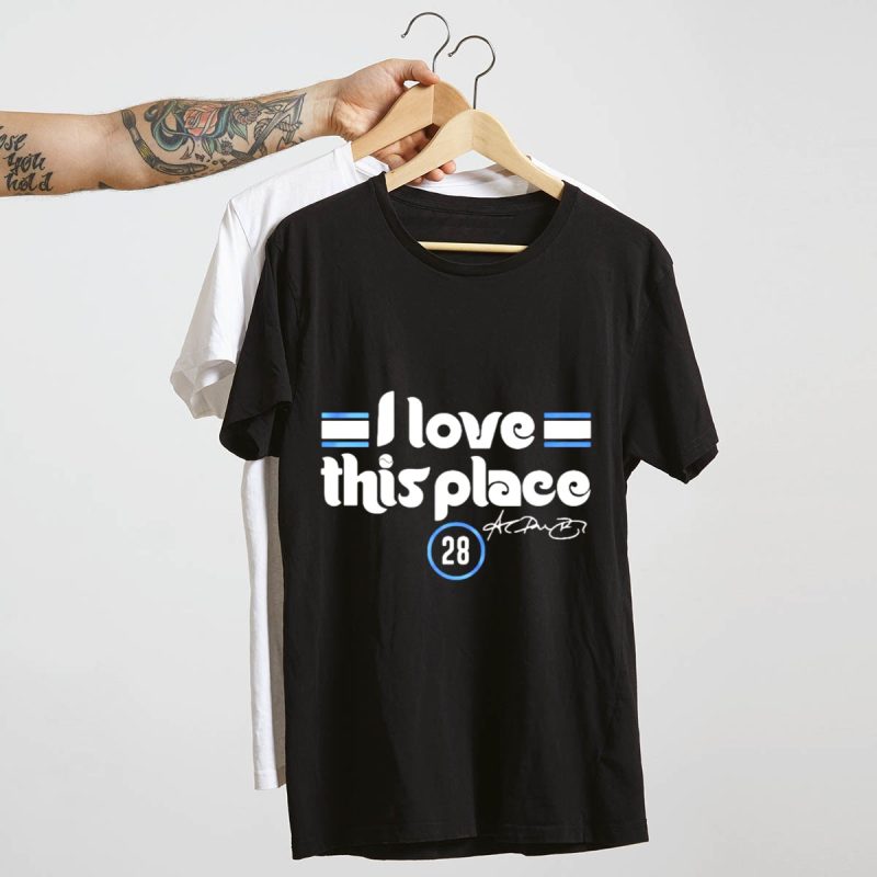 Alec Bohm I Love This Place Philadelphia Phillies T-Shirt - Image 4