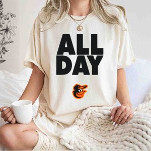 Baltimore Orioles All Day Every Day T-Shirt - Perfect For Fans
