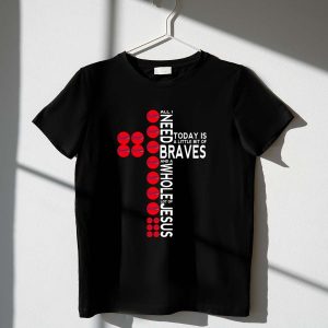 Braves & Jesus T-Shirt - Perfect For Fans Who Love Faith And Baseball
