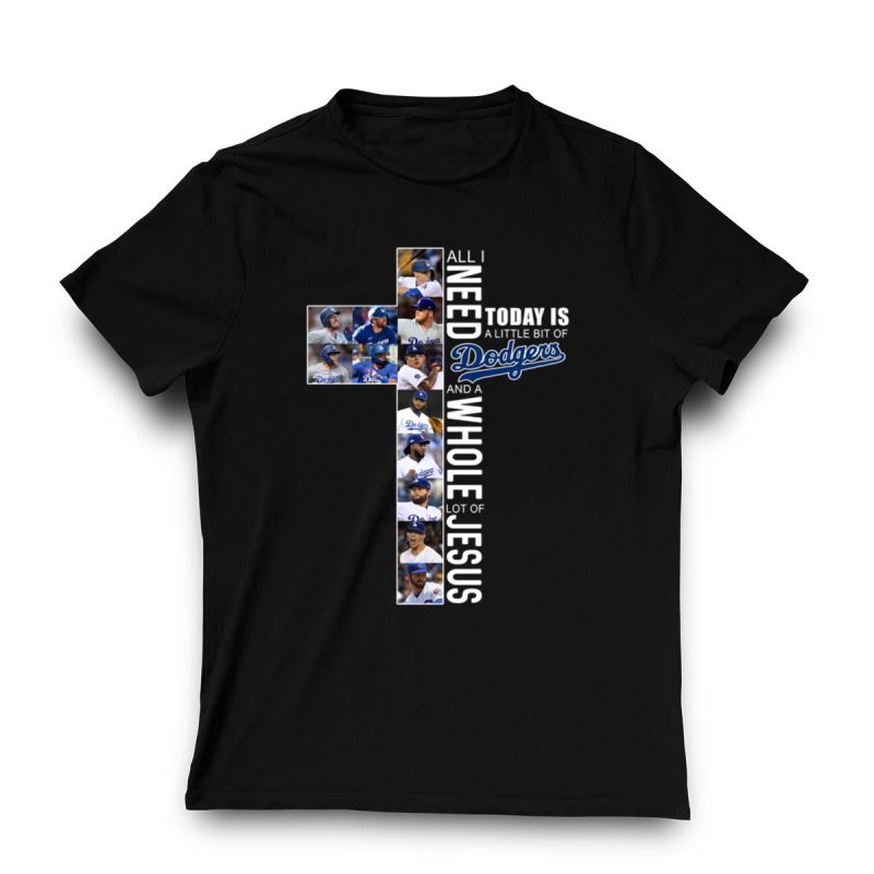 Dodgers & Jesus T-Shirt: Perfect Blend of Faith and Team Spirit - Image 3