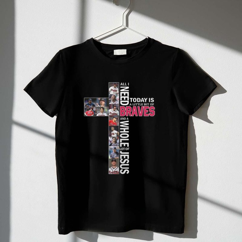 Atlanta Braves & Jesus Graphic T-Shirt - Perfect For Sports Fans