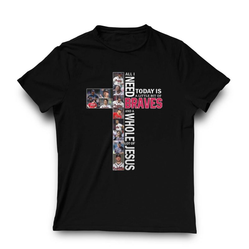 Atlanta Braves & Jesus Graphic T-Shirt - Perfect For Sports Fans - Image 3