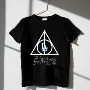 Los Angeles Dodgers Deathly Hallows T-Shirt - Stylish Fan Apparel
