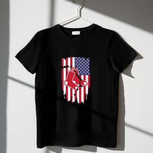 Boston Red Sox American Flag T-Shirt - Patriotic Baseball Tee