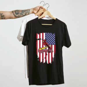 Unisex American Flag St. Louis Cardinals Graphic T-Shirt