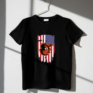 Baltimore Orioles American Flag T-Shirt - Patriotic Fan Apparel
