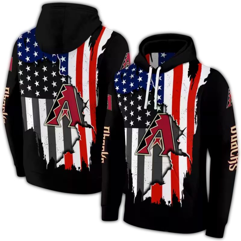 Arizona Diamondbacks American Pride AOP Hoodie 1