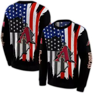 Arizona Diamondbacks American Pride All Over Print Sweatshirt