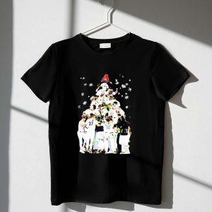 Arizona Diamondbacks Christmas Tree T-Shirt With Logo & Player Design