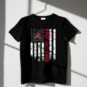Arizona Diamondbacks Best Dad Ever American Flag T-Shirt For Dads