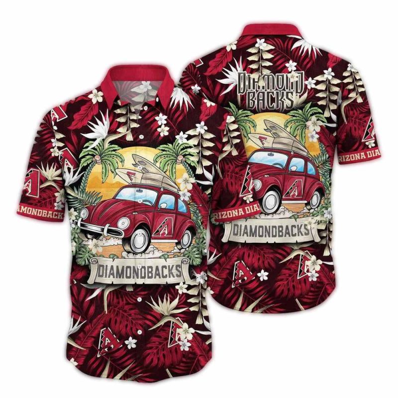Arizona Diamondbacks Canping Summer Tropical Hawaiian Shirt 1