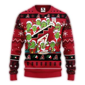 Arizona Diamondbacks Christmas Green 12 Grinch Xmas Day Ugly Sweater