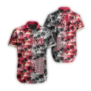 Arizona Diamondbacks Coconut Island Pattern Hawaiian Shirt