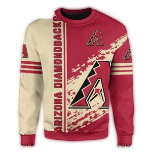 Arizona Diamondbacks Cream And Red Logo Ugly Sweater