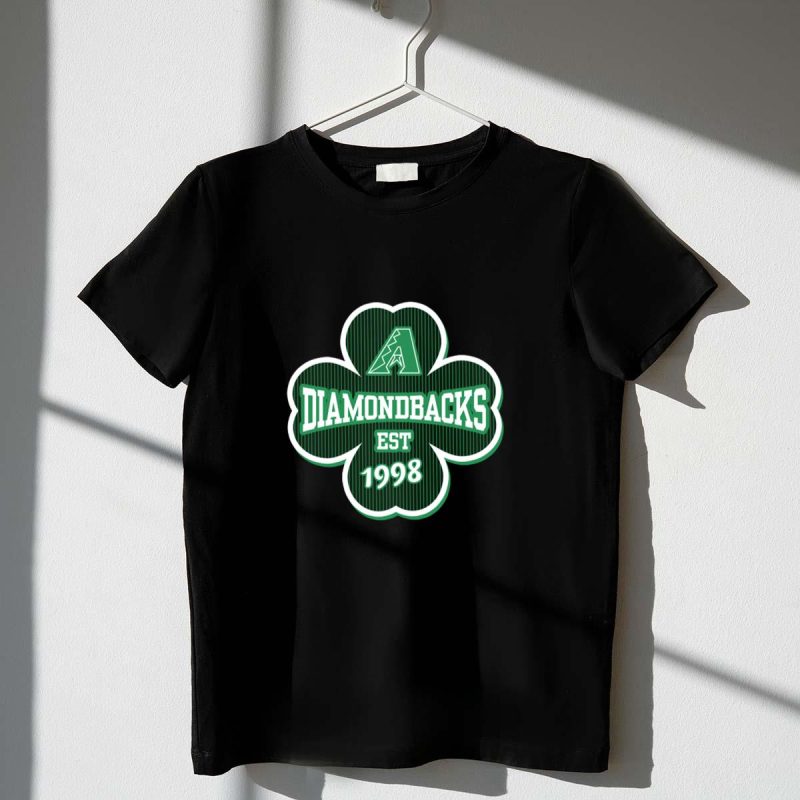 Arizona Diamondbacks Est 1998 St Patricks Day Clover T Shirt t shirt 1 1