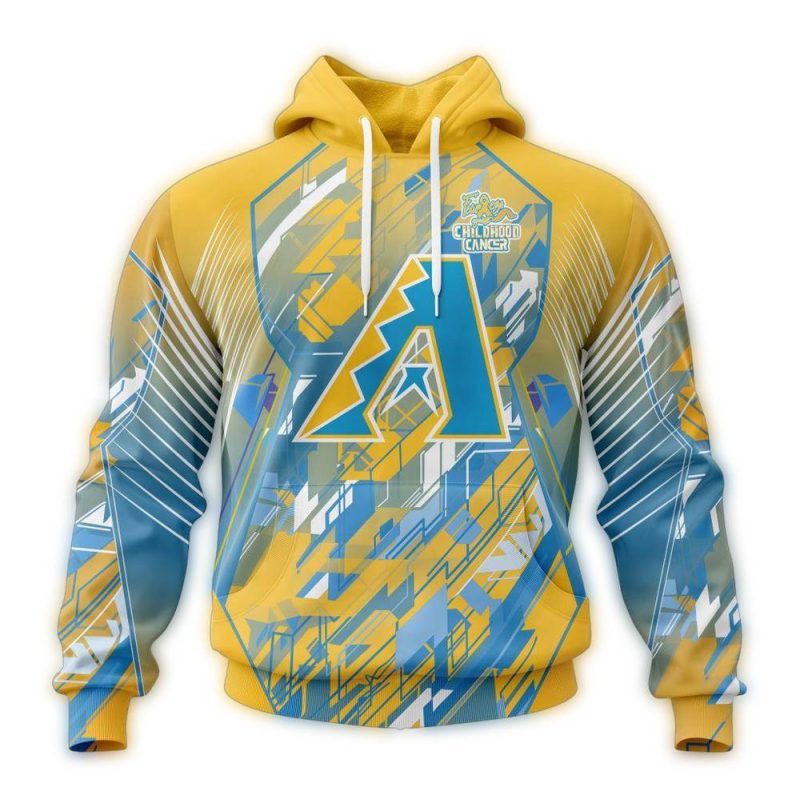 Arizona Diamondbacks Fearless Against Childhood Cancers AOP Hoodie 1