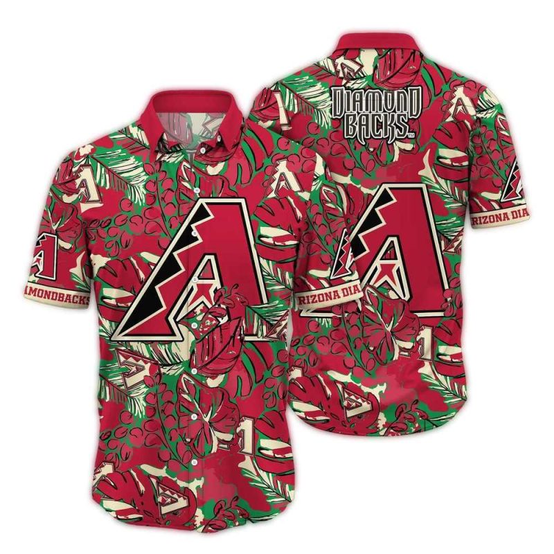 Arizona Diamondbacks Floral Pattern Vintage Hawaiian Shirt 1