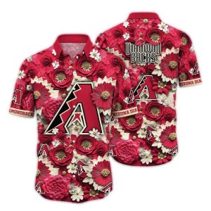 Arizona Diamondbacks Flower Blossom Hawaiian Shirt